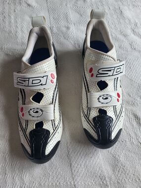 SIDI Scarpe T3 Air Carbon Men’s White & Black Road Cycling Shoes 12-12.5